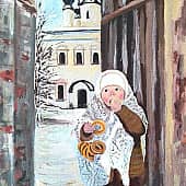 Пуховый платок