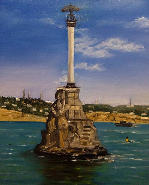 Севастополь.Памятник затопленным кораблям.