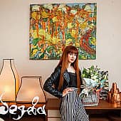 Картина Сосны время и бытие Абстрактная природа Екатерина Лебедева художник (1), художник Екатерина Лебедева