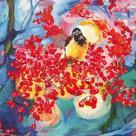 Синичка на веточке