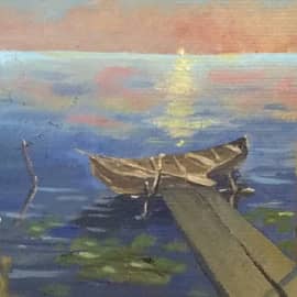 Мосток и лодочка