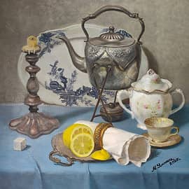 Симфония фарфора и серебра с лимонными нотками