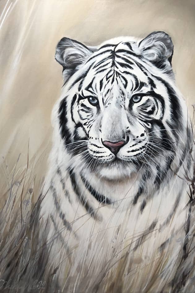Бенгальский тигр, Холст на подрамнике Масло