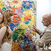 Картина Яркие цветы и жизненная сила Абстракция Екатерина Лебедева художник (2), художник Екатерина Лебедева