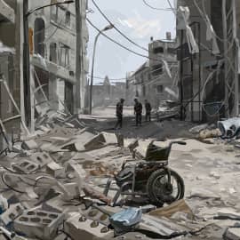 Жилой квартал. Алеппо