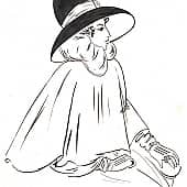 Дама в черной шляпе