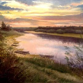 Река вечерняя...