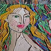 Картина Химера в летней траве Екатерина Лебедева художник (3), художник Екатерина Лебедева