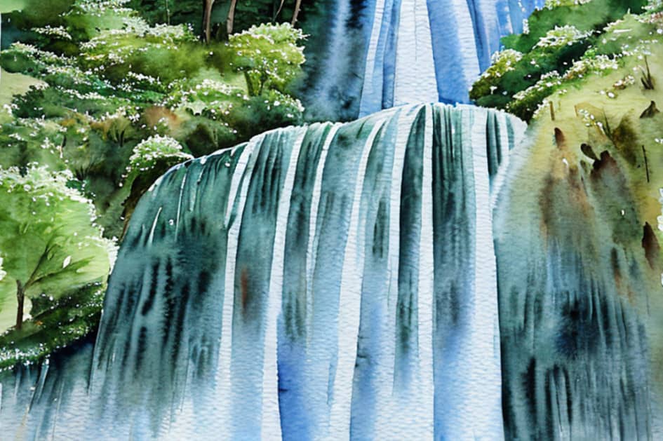 Картина "Водопад".