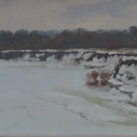 Окские крутояры зимой