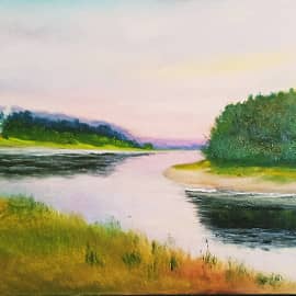 Закат на р. Иртыш