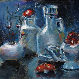 Красное и фарфор