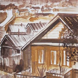 Дома у Чусовой (охра.соус)