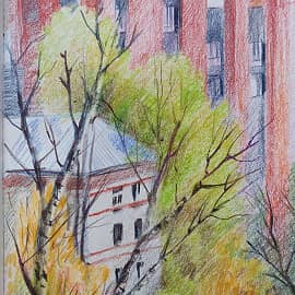 Дворик осенний