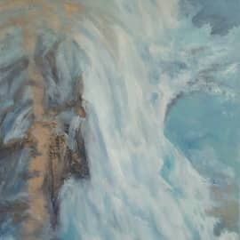 Водопад, абстракция в современном интерьере Zh.Nataly