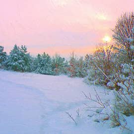 На рассвете.