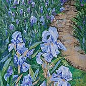 "Ирисы в Люксембургском саду. Париж."