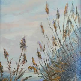 Камыши. Азовское море. #картина #zhnataly  ЖуравлёваАрт