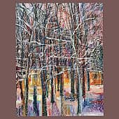 Зимний парк (1), художник Елена Наумова