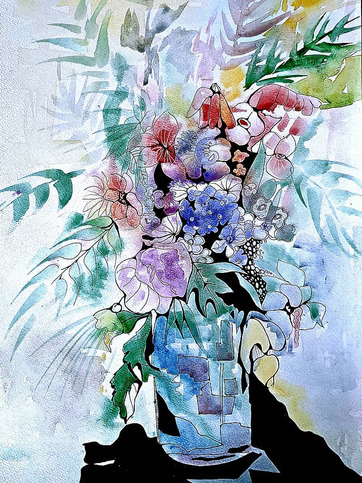 Букет с головы