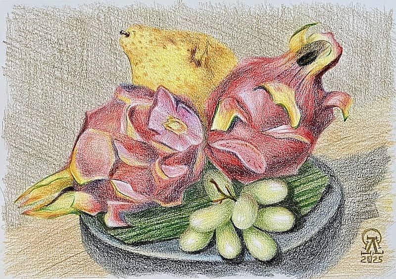 Пхукет. Питахайя. Скетч.