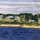 Деревня на берегу Пинеги.