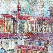 Понте-Веккьо  старый мост  Флоренции ( из серии Путешествия ) (1), художник Елена Наумова