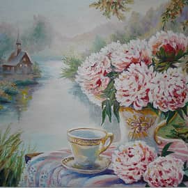 Букет пионов. 2