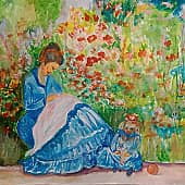 В летнем саду (по мотивам К.М,)