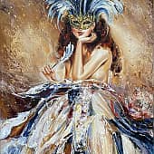 Карнавальная ночь, художник Чернова Ольга