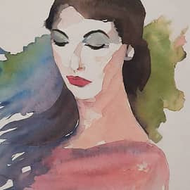 Картина "Ветер поэзии играет мыслями"