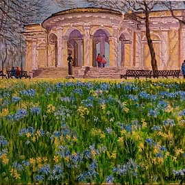 Первоцветы в Михайловском саду.