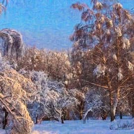 Зимний пейзаж 02