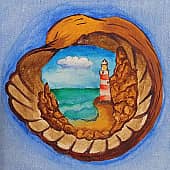 Ракушка с маяком