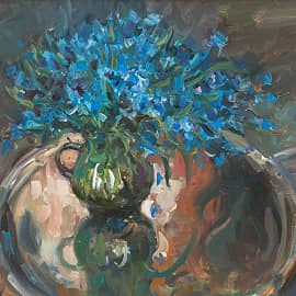 Подснежники (в кувшине)