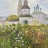 "Суздаль" в работе .. третий  ,этапы.. (1), художник Маргарита