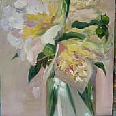 Пионы в банке