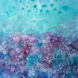 Розовый сад в сумерках