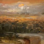 Рассвет над якутской тайгой (фрагмент)