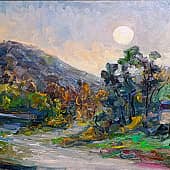 Пейзаж с горной рекой. Пленэр ZhNataly