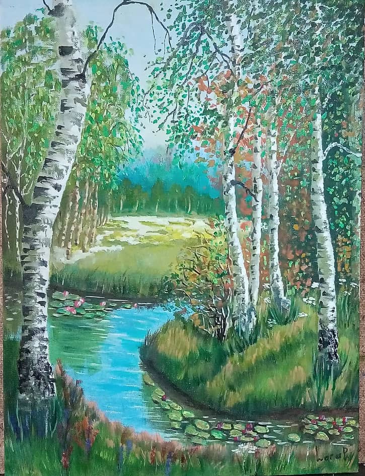 Речка в лесу