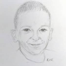 Серёжка. Набросок