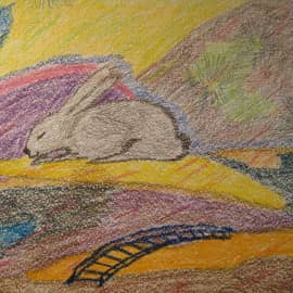 Зайчик спит