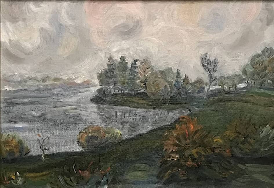 Туман в парке