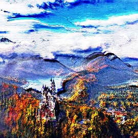 Замок в горах