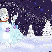Снеговичок и балеринка