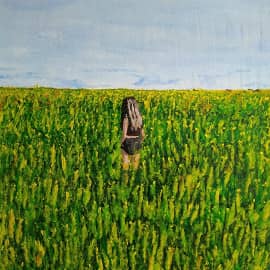 Рапсовое поле (Автопортрет)