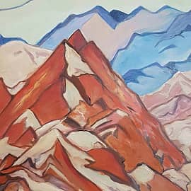 Картина "Горы России"