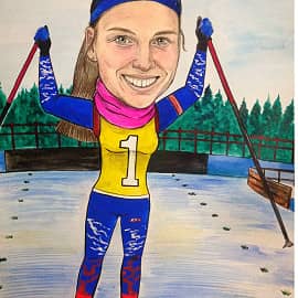 Биатлонистка