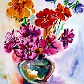 букет  настурций